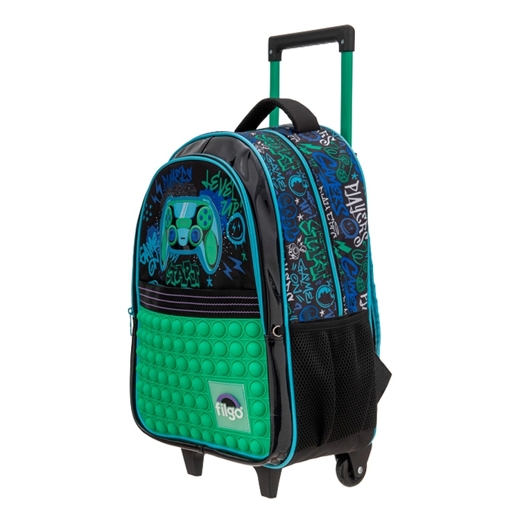 Mochila Escolar Filgo 2026 Starpak 18" Con Carro Pop It Gamer Art.MO26-TST-014